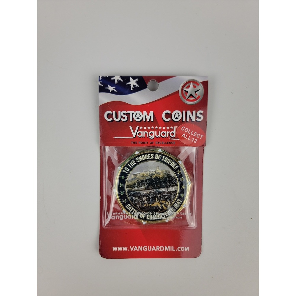Vanguard USMC Battle of Chapultepec 1847 Challenge Coin To the Shores of Tripoli